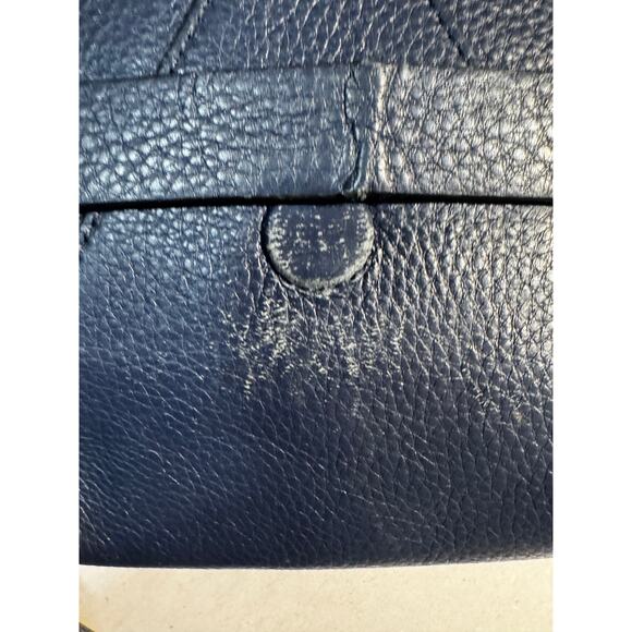 Brooks Brothers Genuine Leather Crossbody Bag Navy | Rare Style - Picture 6 of 6